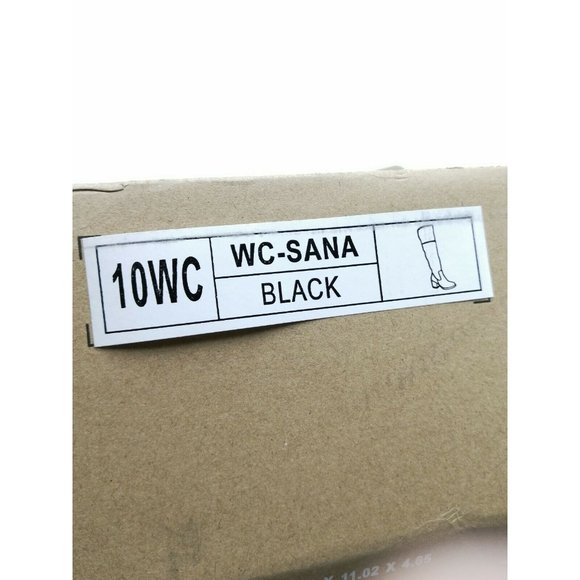 Journee Collection Sana Wide Calf Over-The-Knee Boots Shoes Black Women's US 10 - Picture 8 of 8